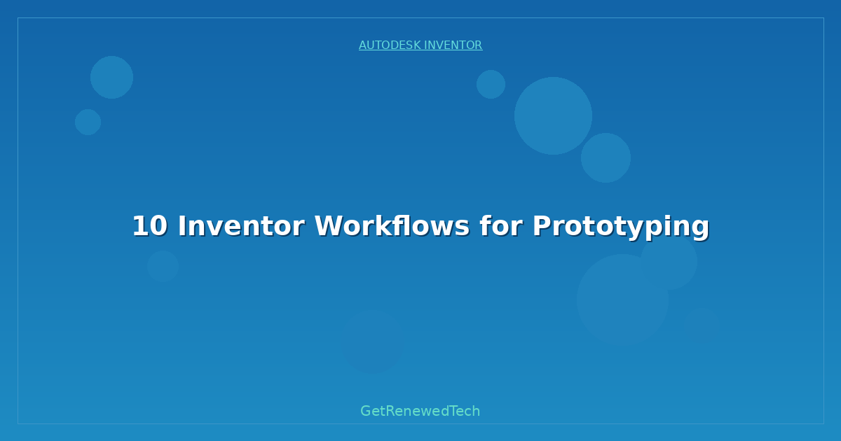 Blog 10 Inventor Workflows For Prototyping