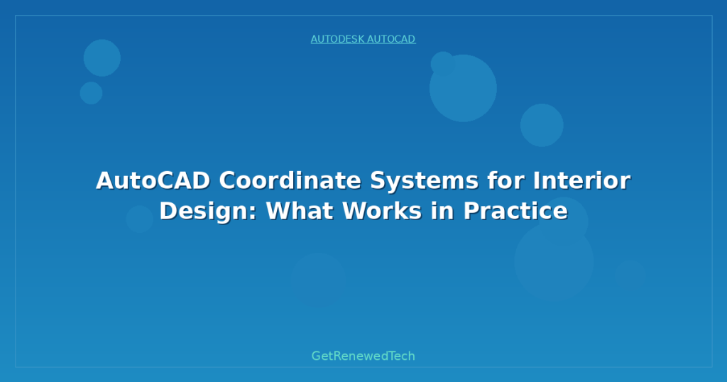 AutoCAD Coordinate Systems for Interior Design: What Works in Practice ...