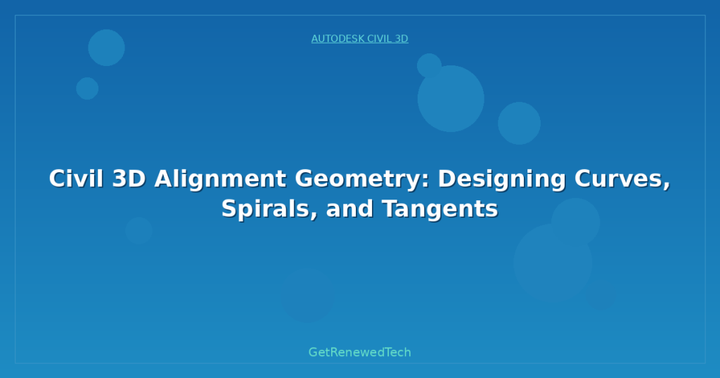 Allignment Geometry Civil 3D Alignment Geometry: Designing Curves, Spirals, and Tangents ...