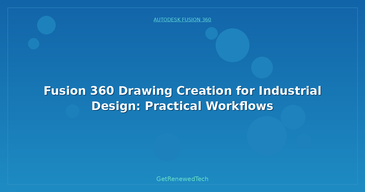 Blog Fusion 360 Drawing Creation For Industrial Design Practical