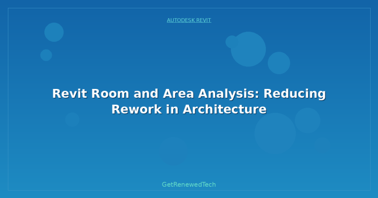 Revit Room and Area Analysis: Reducing Rework in Architecture ...