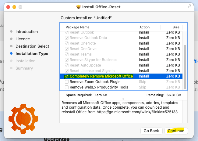 Completely Remove Office